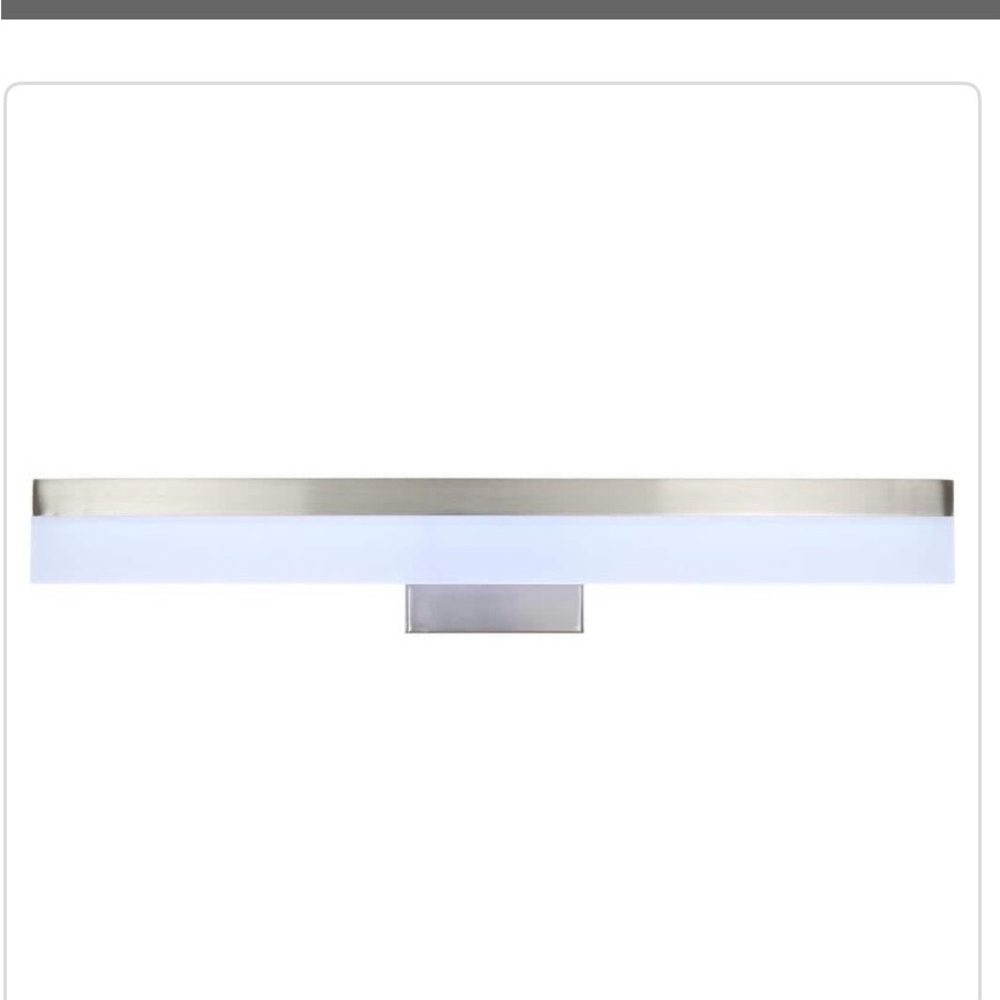 New Hampton Bay Eldridge Brushed Nickel LED Vanity Light Bar